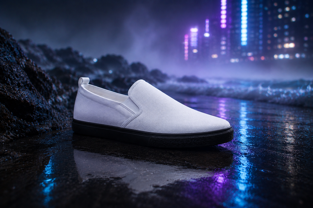 Midnight Lucid Drift Men’s slip-on canvas shoes