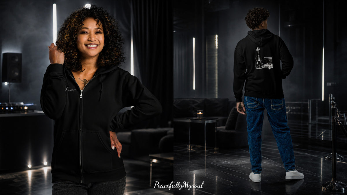 PeacefullyMysoul – Cinematic Apparel Zip Hoodie